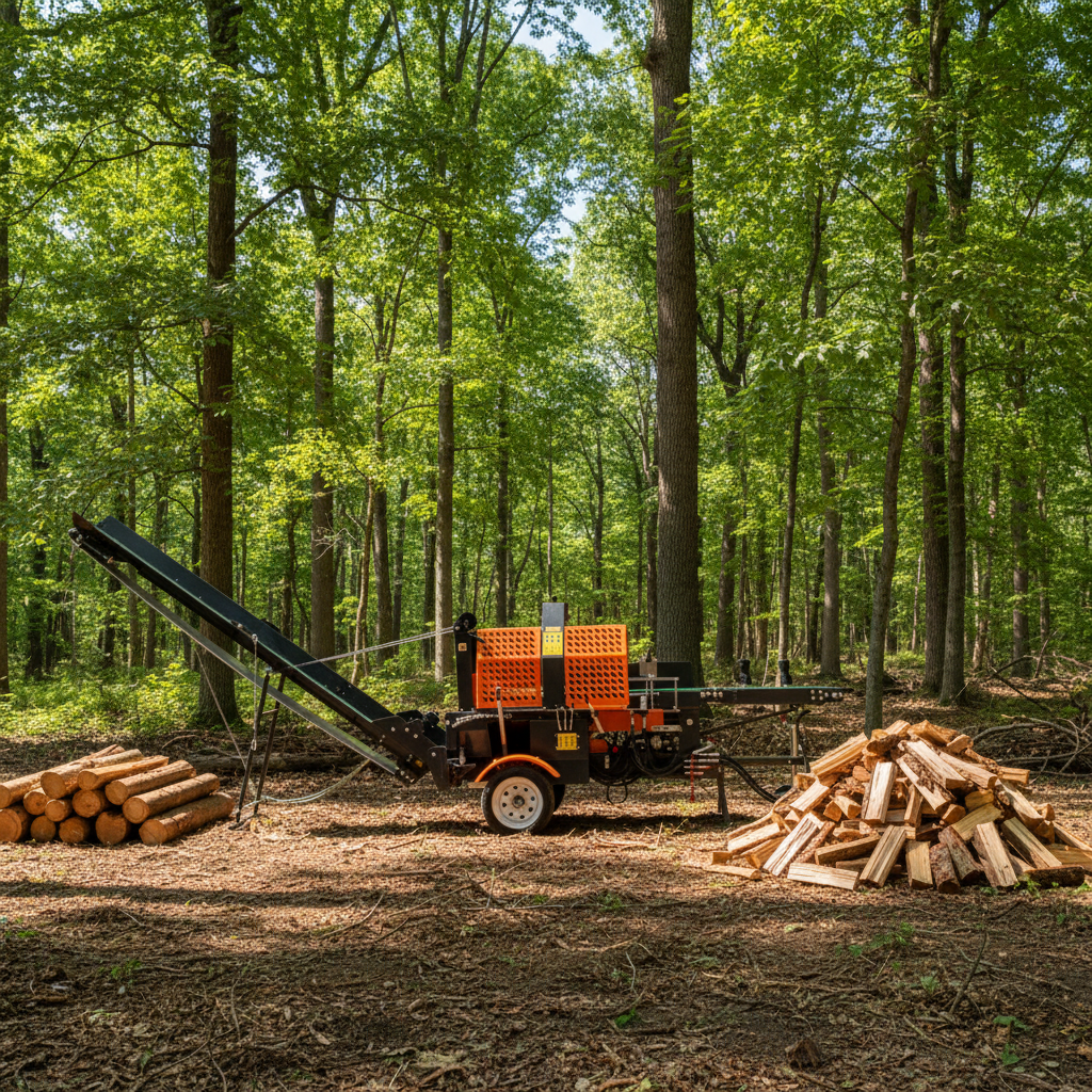Outdoor Power Products - Gas Powered Log Splitter Independent Engine