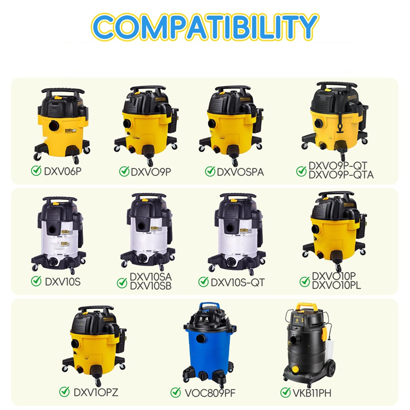 Wet Dry Vacuum Shop - 16 PACK DXVA19-4101 Bags For Vacuum