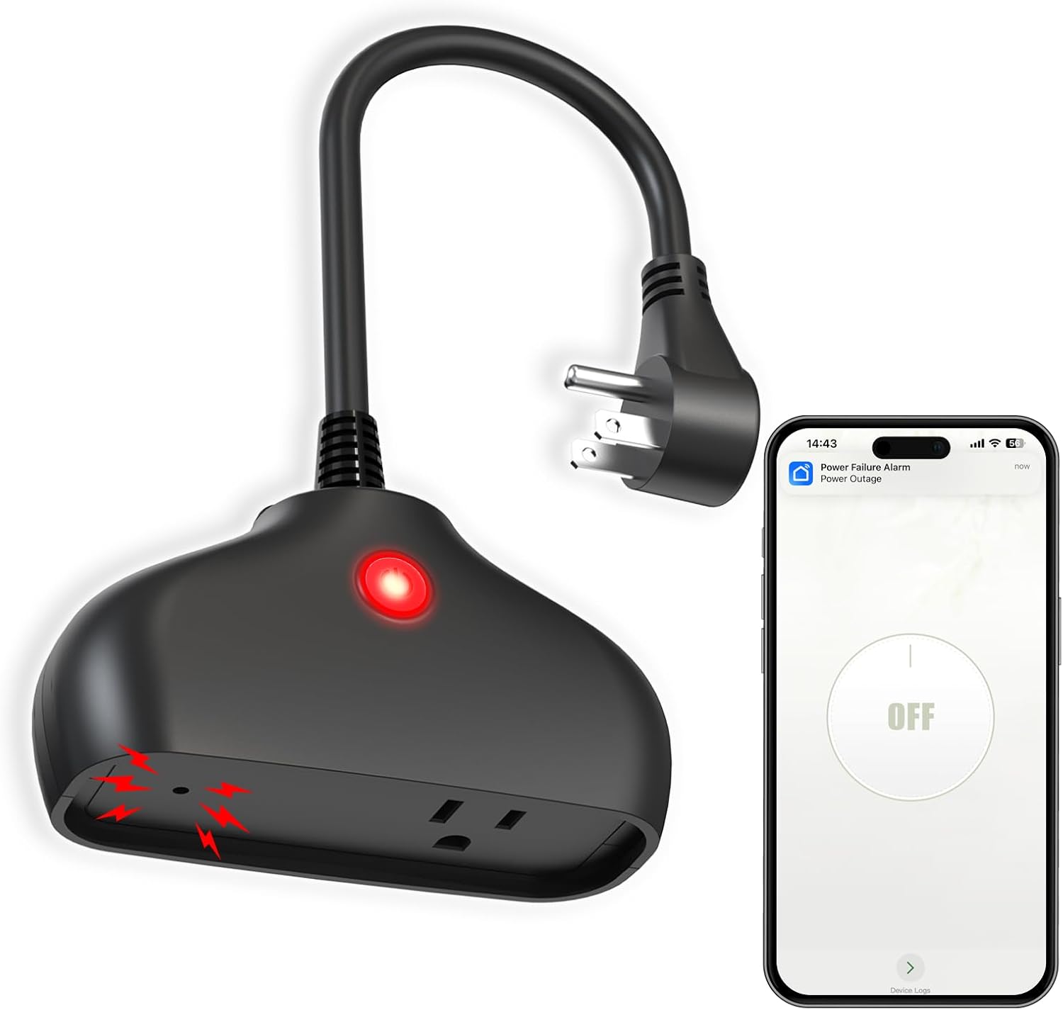 Outdoor Power Failure Alarm - WiFi Power Failure Alarm, Smart App