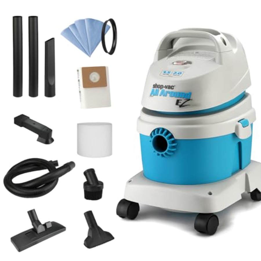 Wet Dry Vacuum Shop - 1.5 Gallon 2.0 Peak HP All