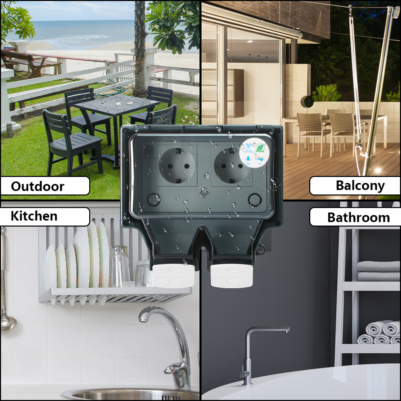 Avoir Tuya Wall Electrical Soc - Outdoor Power Outlet With Remote Control recension och pris
