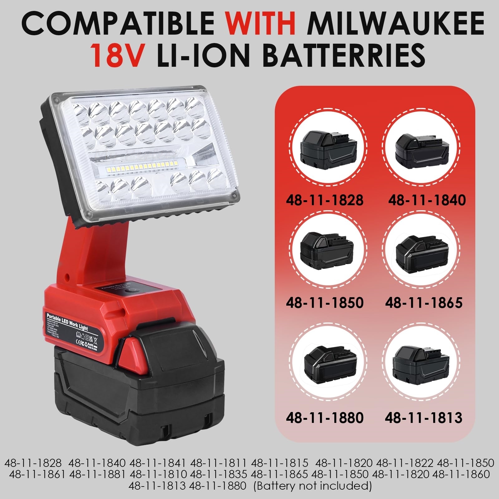 Portable Flashlight Compatible - Outdoor Power Not Working recension och pris