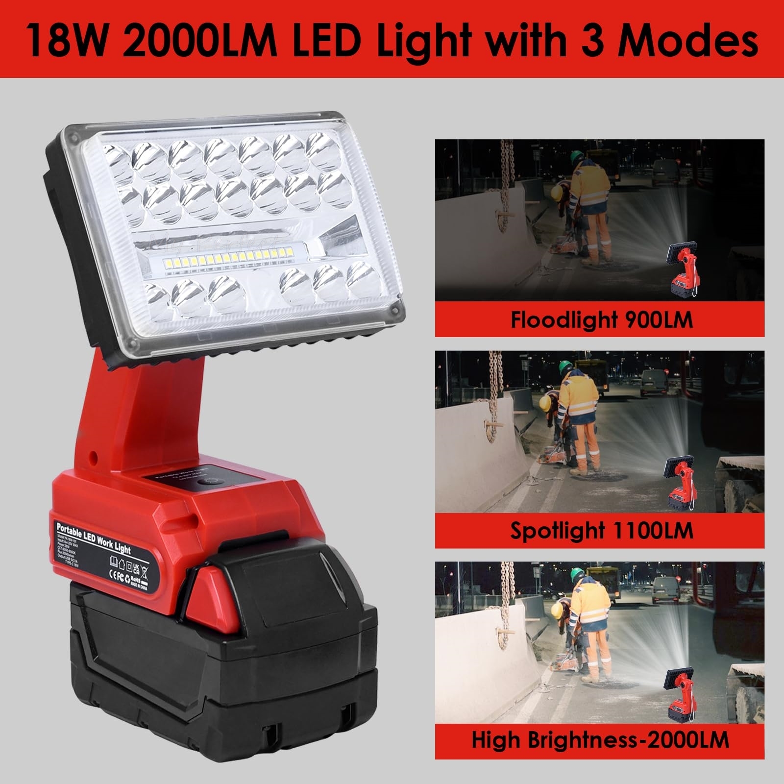 Portable Flashlight Compatible - Outdoor Power Not Working recension och pris