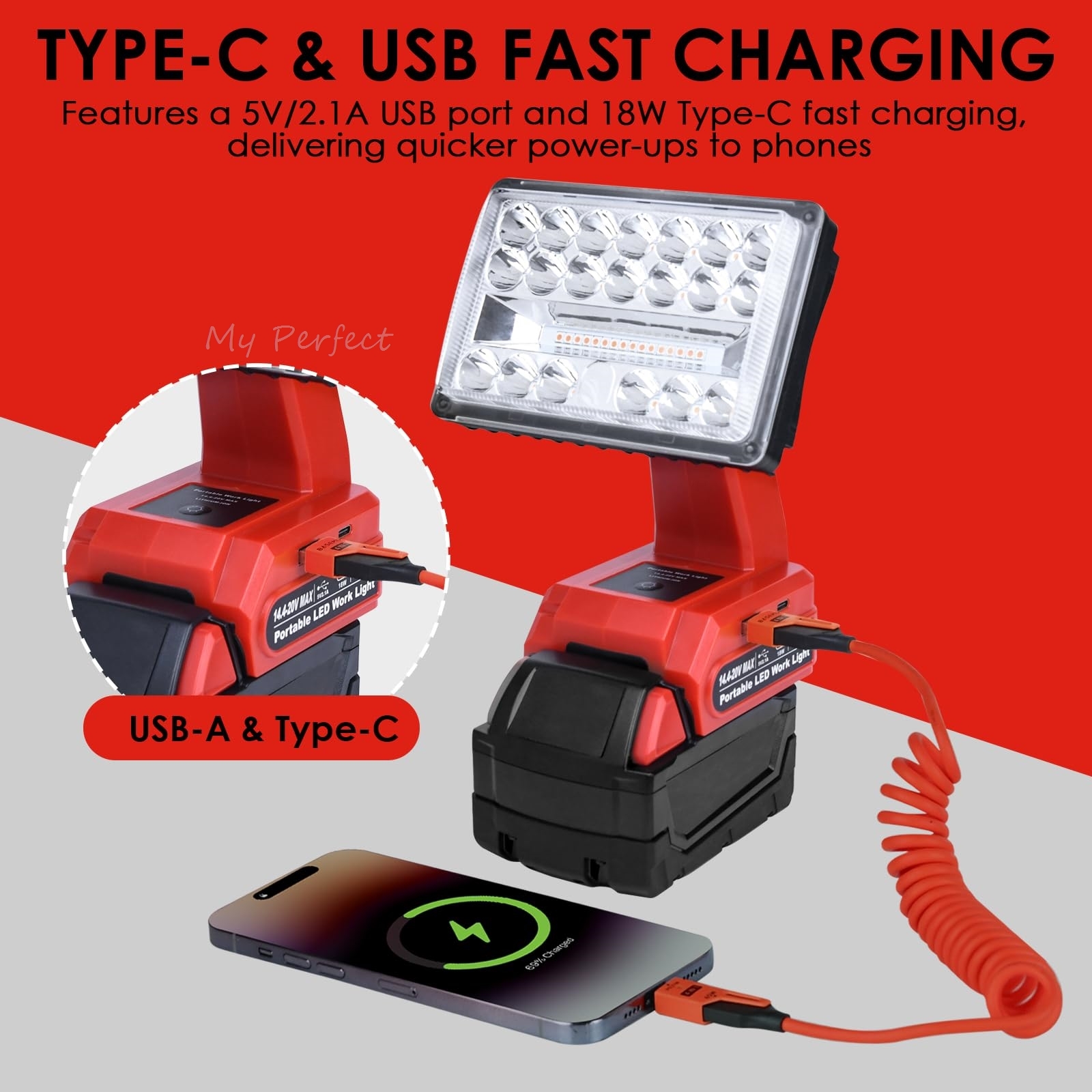 Portable Flashlight Compatible - Outdoor Power Not Working recension och pris