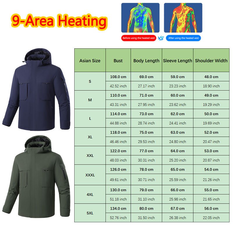 Huelora 9 Area Heating Jacket  - Outdoor Power Not Working recension och pris