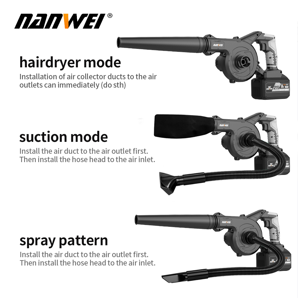 Cordless 500CFM 130MPH Electri - Leaf Blower Cordless recension och pris