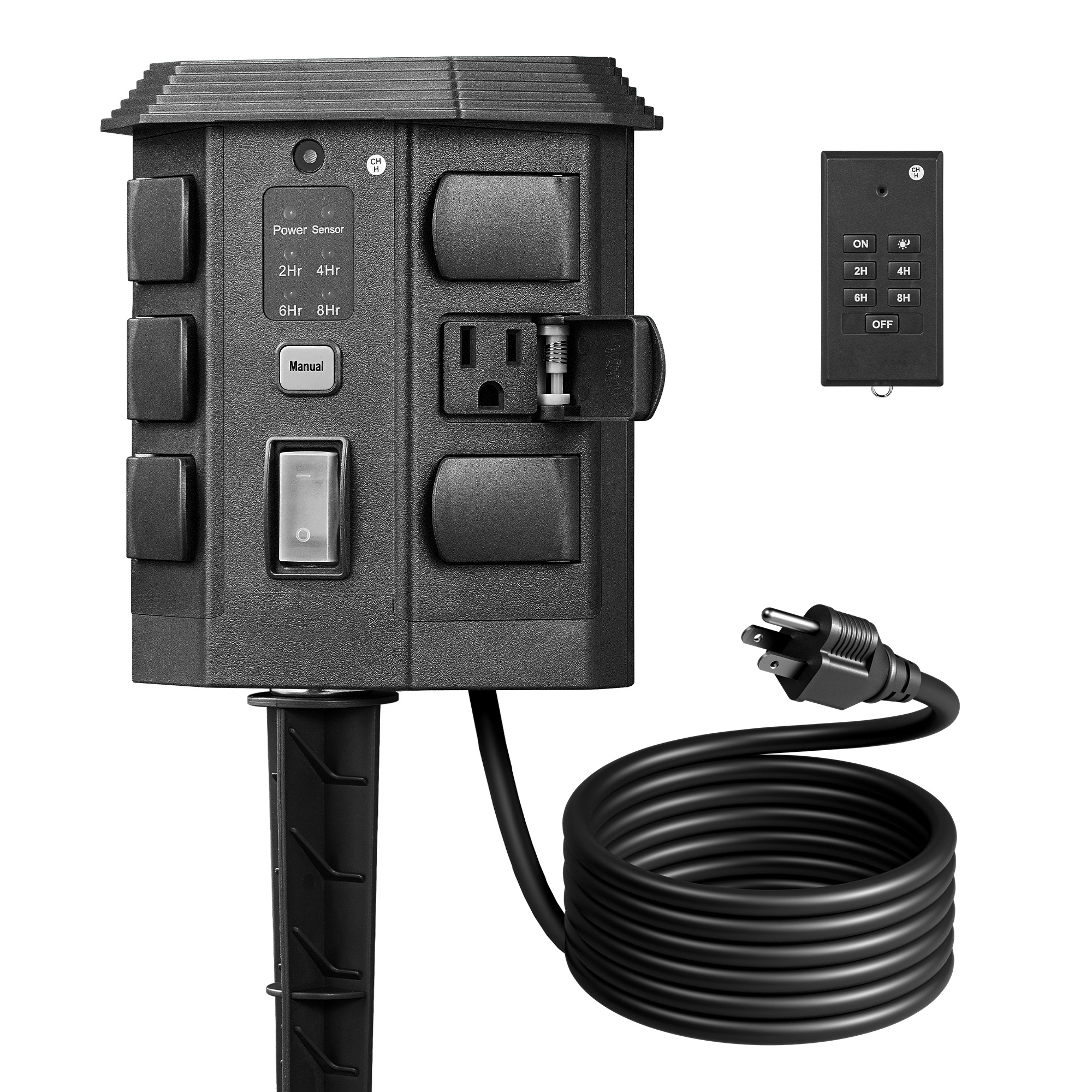 Outdoor Power Stake Timer, Out - Outdoor Power Outlet With Remote Control recension och pris