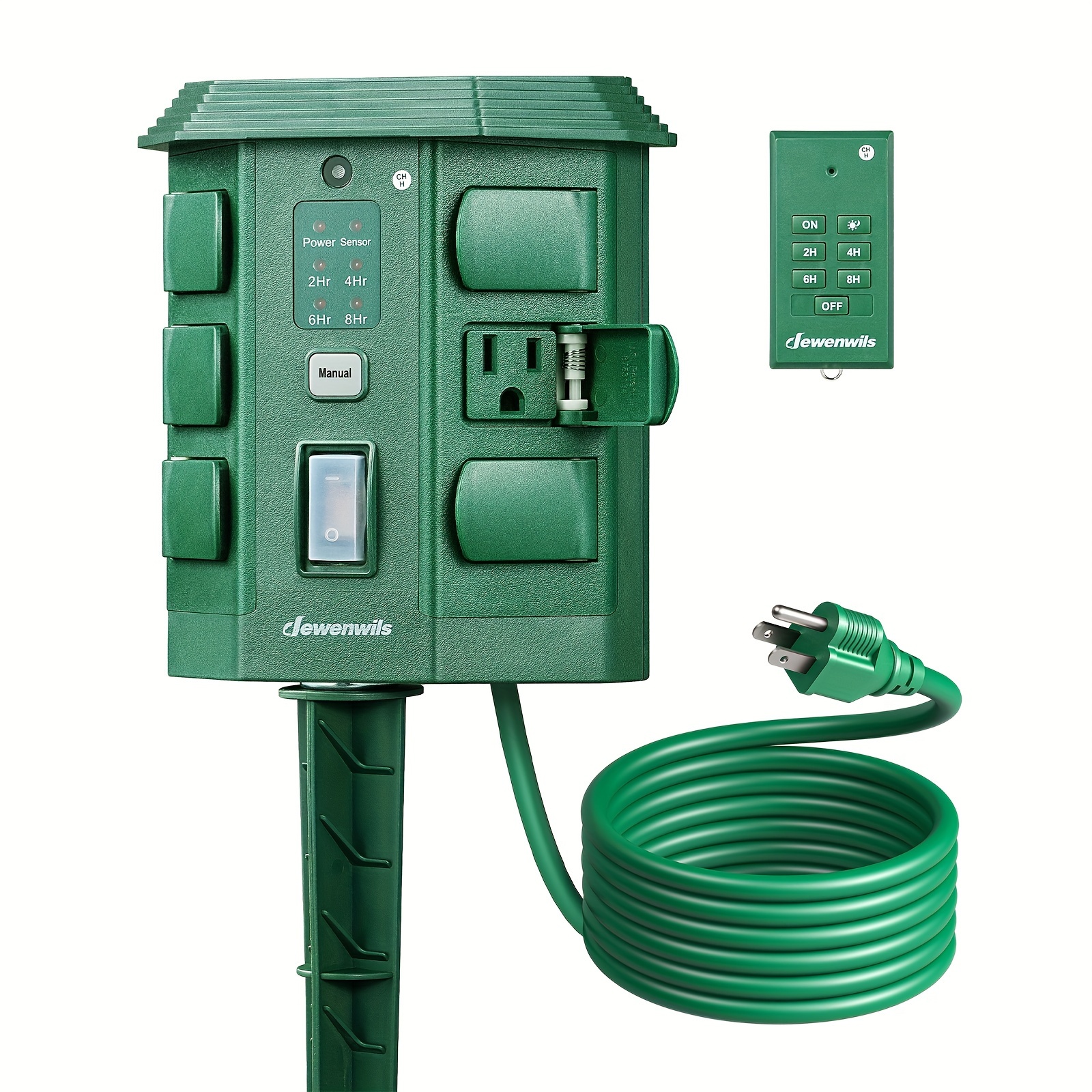 Outdoor Power Stake Timer, Out - Outdoor Power Outlet With Remote Control recension och pris