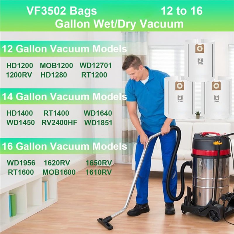 AC39-VF3502 Vacuum Bags For Ri - Wet Dry Vacuum Shop recension och pris