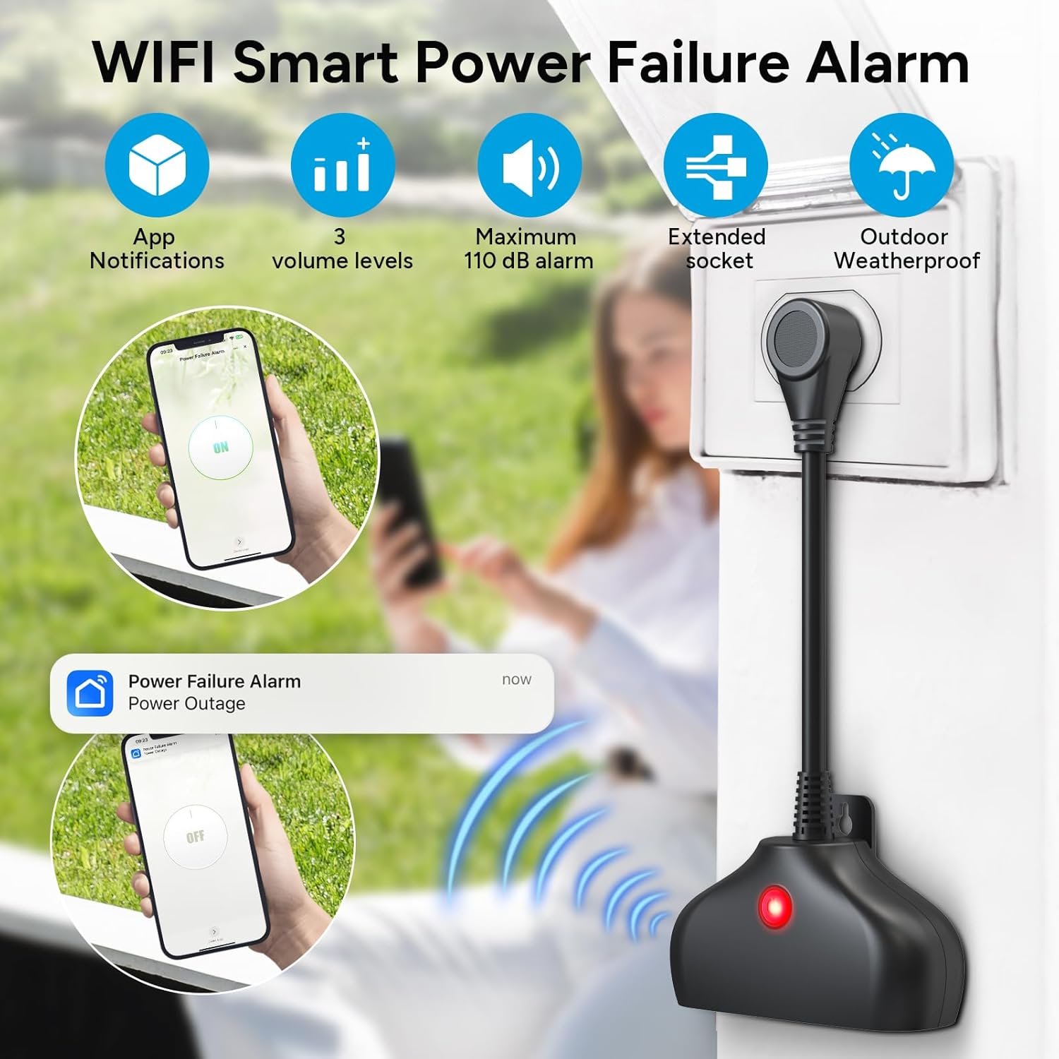 WiFi Power Failure Alarm, Smar - Outdoor Power Failure Alarm recension och pris