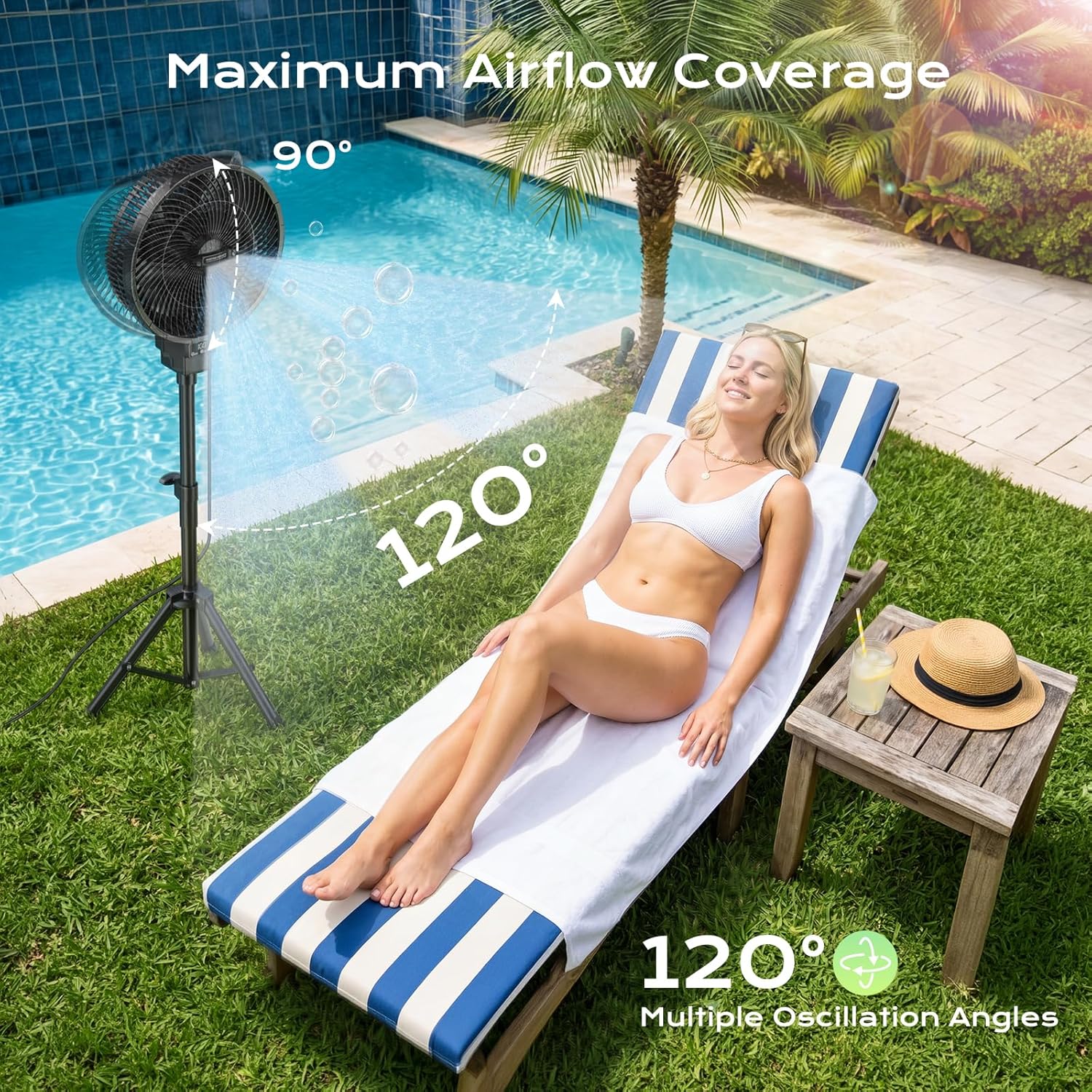 Portable Oscillating Pedestal  - Outdoor Power Pedestal recension och pris