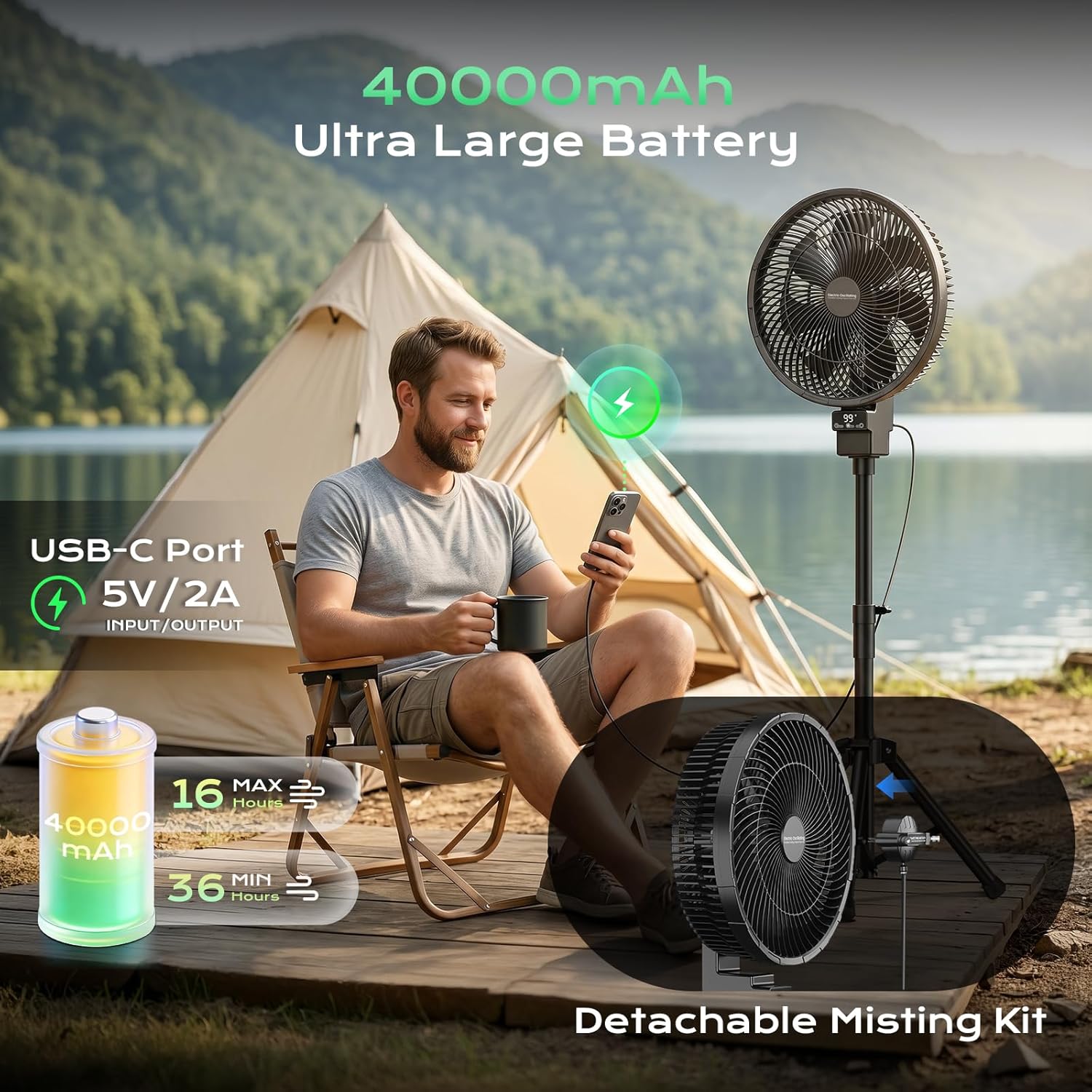 Portable Oscillating Pedestal  - Outdoor Power Pedestal recension och pris