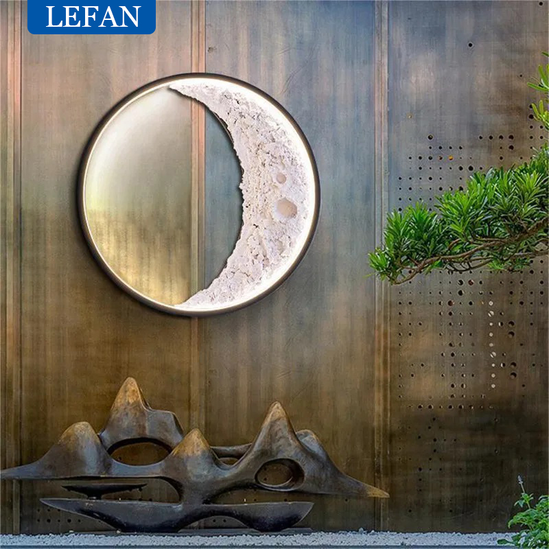 Moon Crescent LED Wall Lamp IP - Outdoor Power Outlet With Remote Control recension och pris