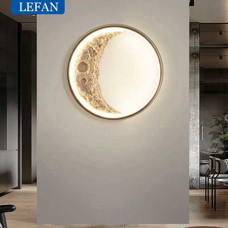 Moon Crescent LED Wall Lamp IP - Outdoor Power Outlet With Remote Control recension och pris