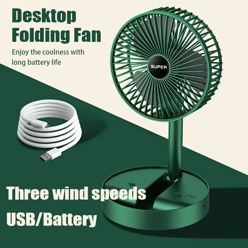 USB Foldable Electric Fan Cold - Outdoor Power Pedestal recension och pris