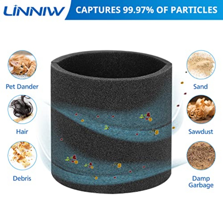 3 Pack 90585 Foam Sleeve VF200 - Wet Dry Vacuum Shop recension och pris