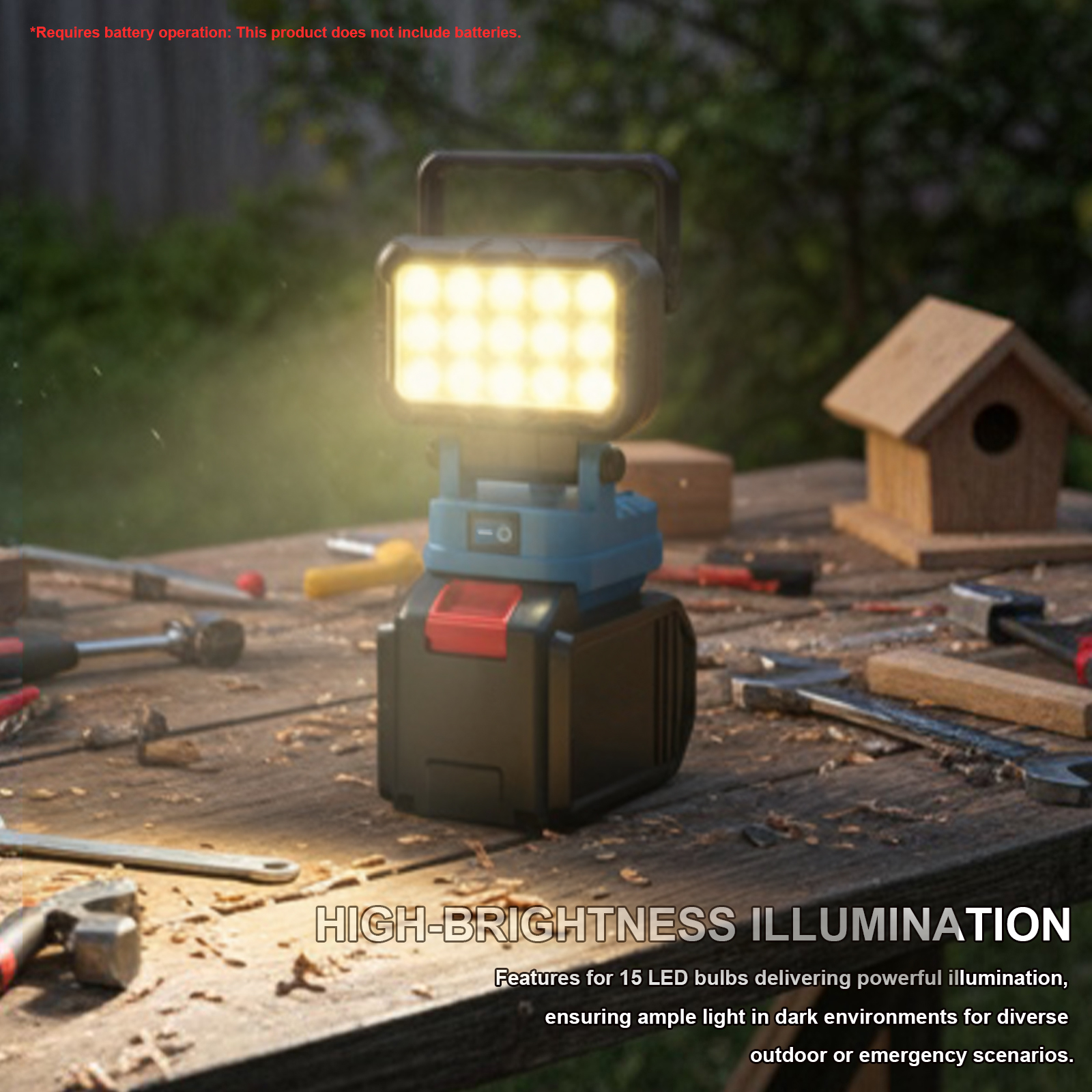 15 LED Working Light For Makit - Outdoor Power Not Working recension och pris