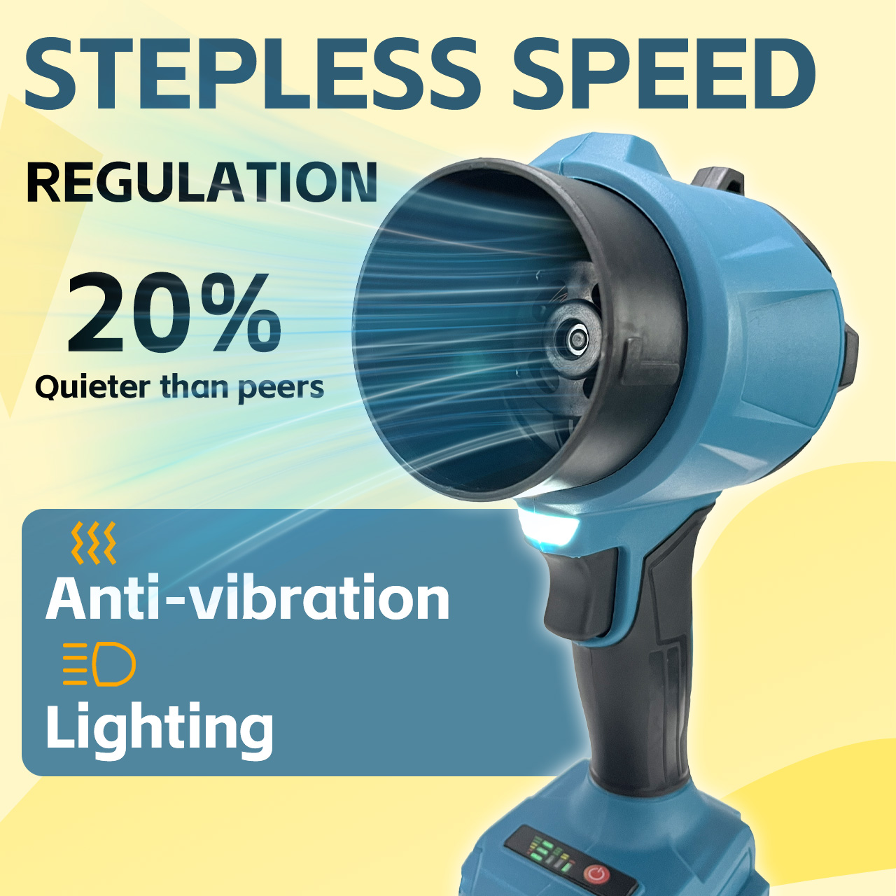 ONEVAN 3500W Brushless Electri - Leaf Blower Cordless recension och pris