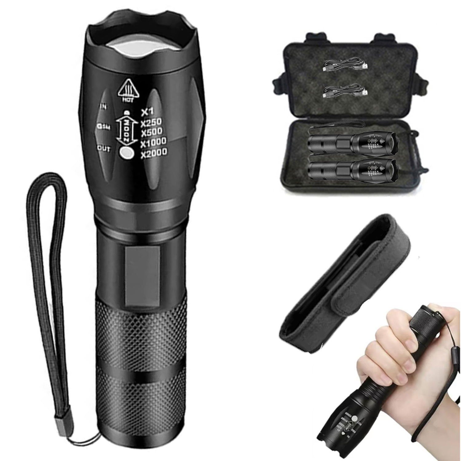 Powerful LED Torch Outdoor han - Outdoor Power Not Working recension och pris