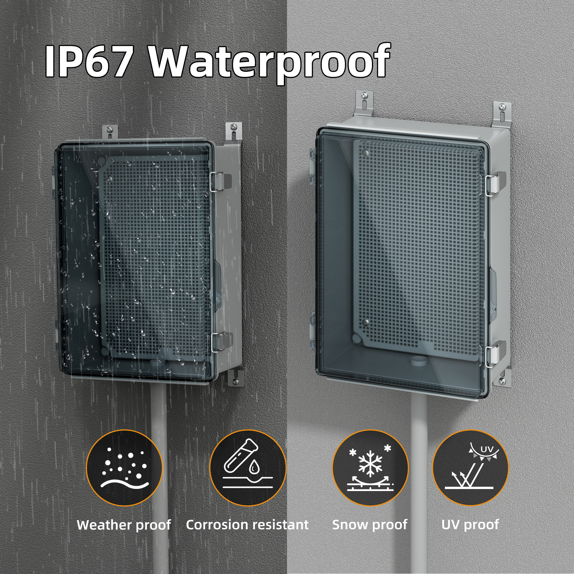 Clear Electrical Enclosure Box - Outdoor Power Junction recension och pris