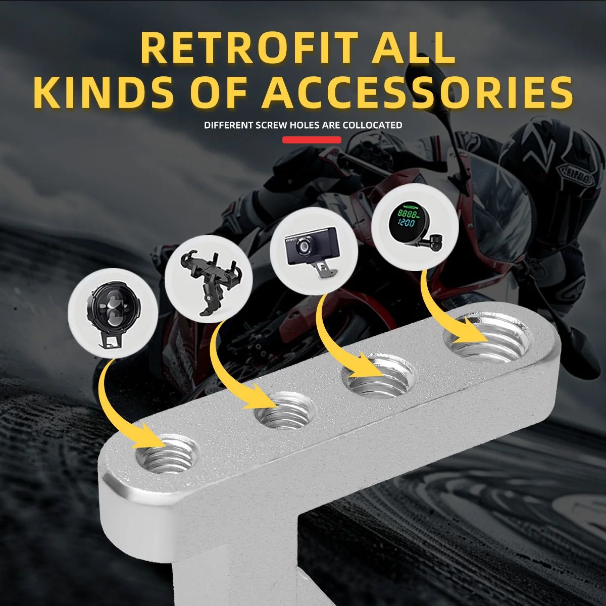 M5 M6 M8 Thread 4 Holes Motorc - Outdoor Power Products recension och pris
