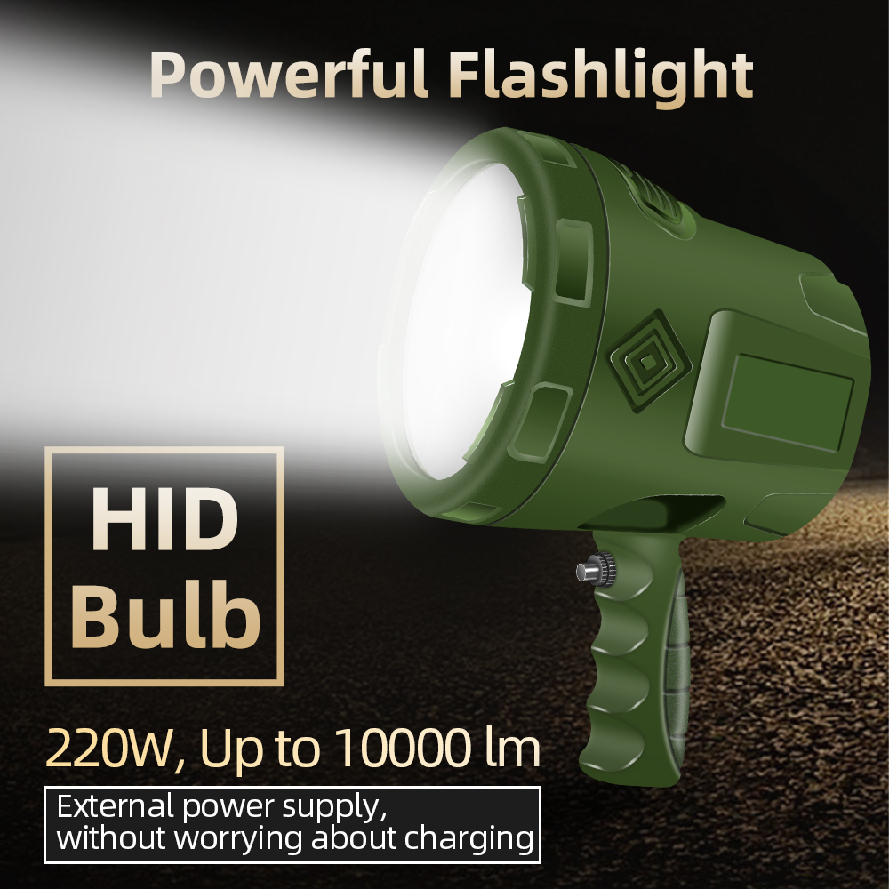 HID Spotlights Flashlight 220w - Outdoor Power Not Working recension och pris