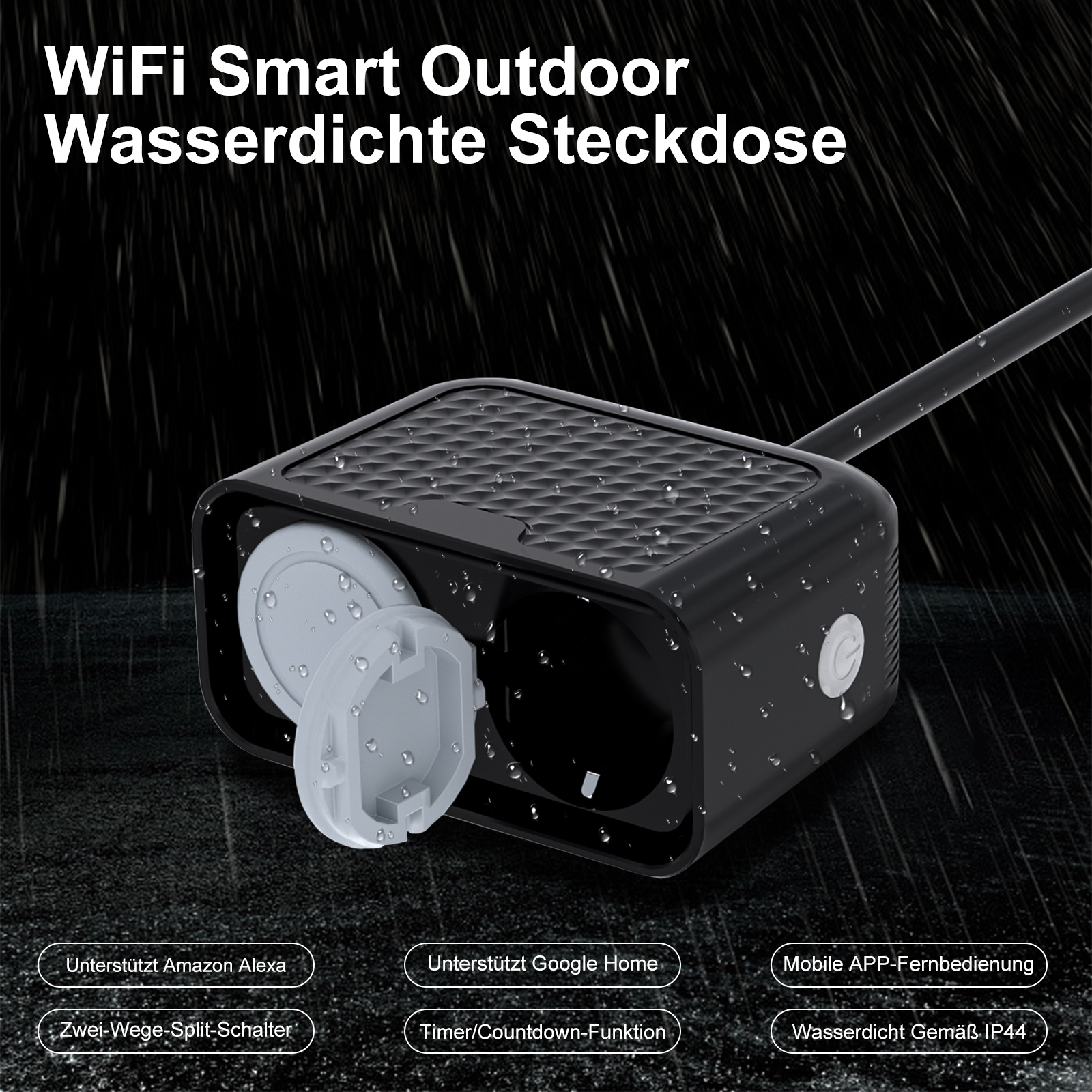 Eu WIFI smart outdoor power so - Outdoor Power Outlet With Remote Control recension och pris